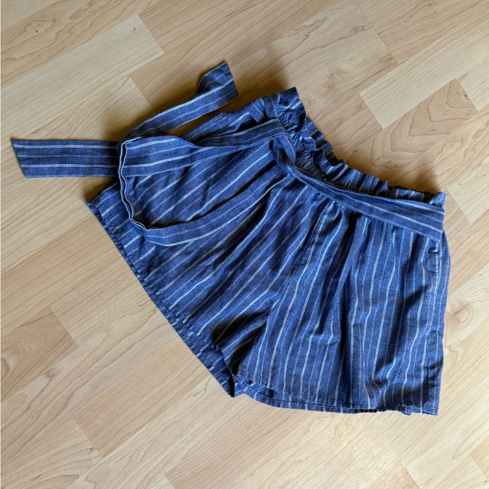 Striped Blue Women's Shorts